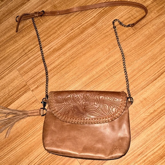 VELEZ Handbags - Vintage VELEZ Colombia Tooled Leather Boho Crossbody Bag – Tan